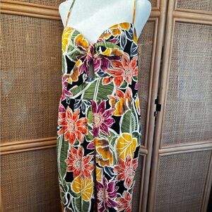 Linen Floral Jumpsuit